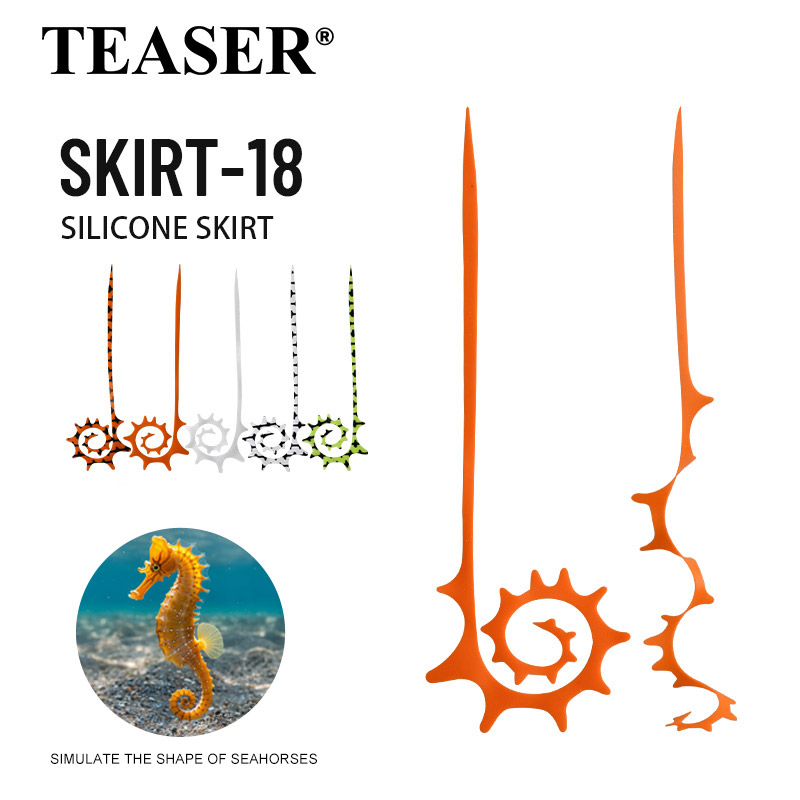 Fishing Lure Jig - TEASER 5 pièces SKIRT-18 145mm Jupe