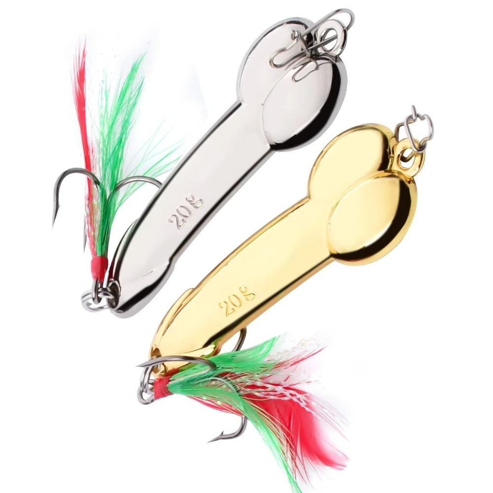 Fishing Lure Spoon - Cuillère en métal forme de pénis