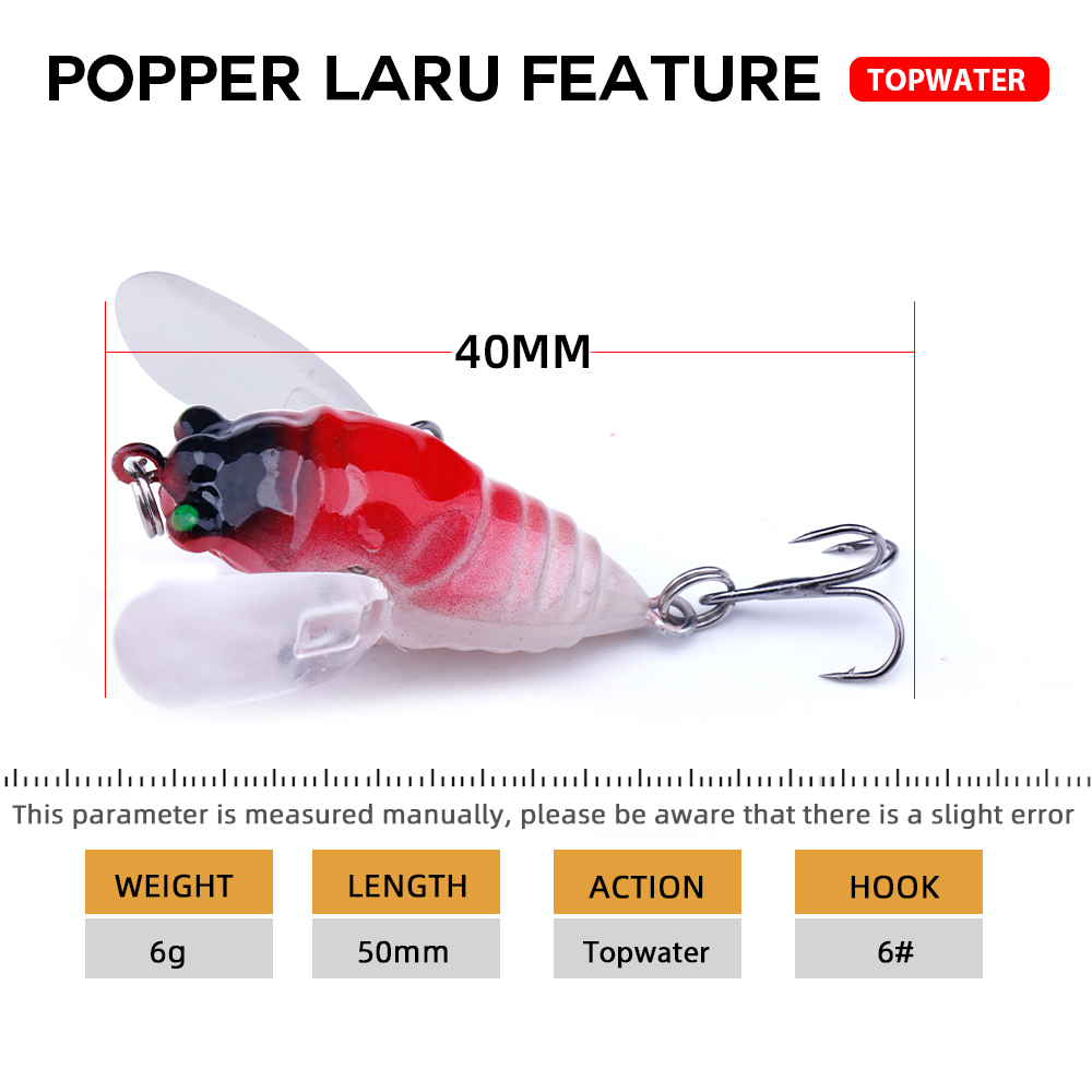 Agoie-Leurre Popper avec Ailes - Fishing Lure Popper avis et prix