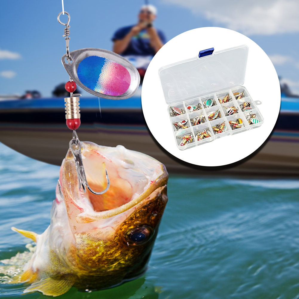 30 leurres de pêche en métal a - Fishing Lure Spinner avis et prix