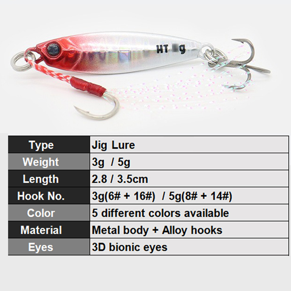 Leurre de pêche jigging 3g 5g, - Fishing Lure Swimbait avis et prix