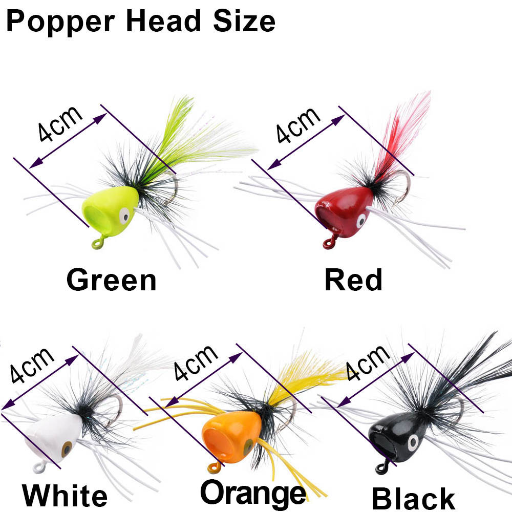 5 pièces mousse mouche leurres - Fishing Lure Popper avis et prix